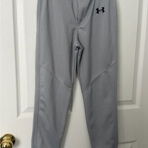 Under Armour Light Gray Performance youth size medium baseball pants
